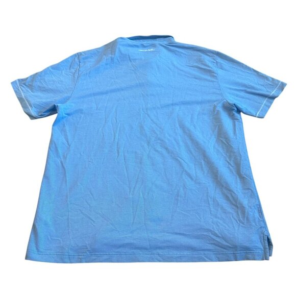 Travis Mathew Light Blue Polo Shirt Golf Cotton Blend Casual Classic Size XL - Picture 7 of 12